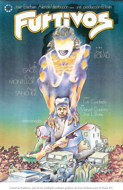Cartel de la película 'Furtivos', de José Luis Borau.