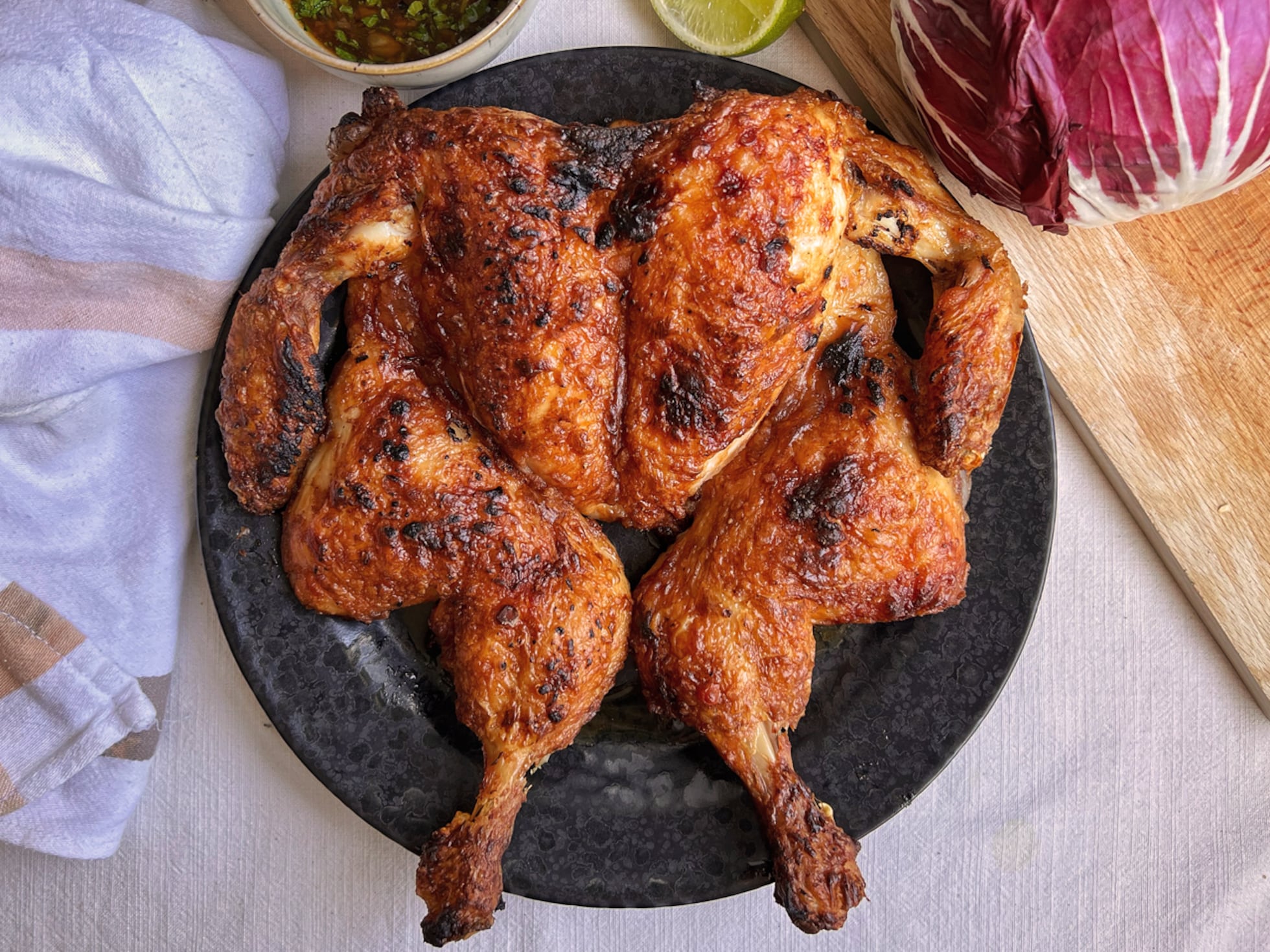 Pollo crujiente al horno