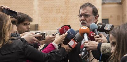 Mariano Rajoy en el acto de imposicioón de las Cruces de la Orden Civil Alfonso X. 