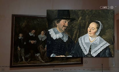 El cuadro 'Grupo familiar ante un paisaje', de Frans Hals, en la visita virtual al museo Thyssen de Madrid.