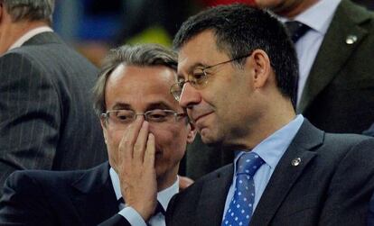 Javier Faus y Josep Maria Bartomeu.  