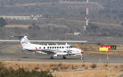 El primer vuelo de pruebas en el aeropuerto de Castellón (archivo).