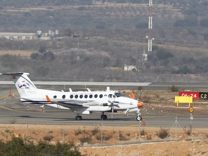 El primer vuelo de pruebas en el aeropuerto de Castellón (archivo).