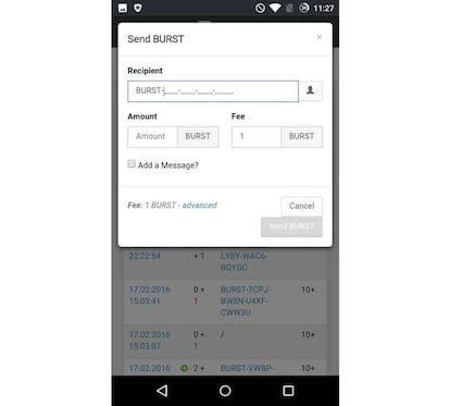 Así es la app para minar Burstcoin