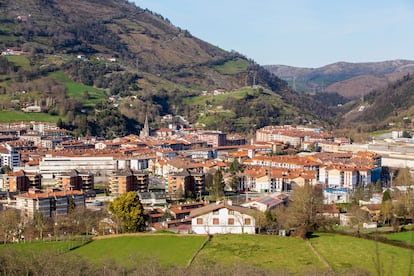 Vista panorámica del municipio de Azpeitia, en Gipuzkoa.