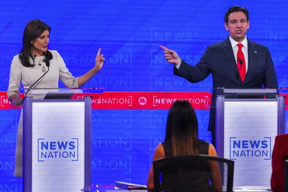 Nikki Haley and Ron DeSantis