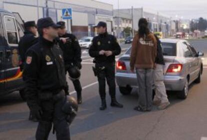 Detenido en el polígono del Tambre en Santiago.