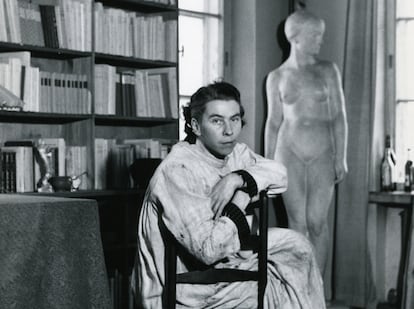 Tove Jansson en su estudio de Helsinki.