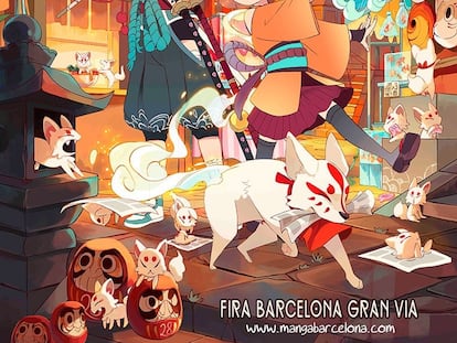 Cartel de la 28 edición del salón Manga Barcelona.