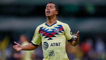 Giovani Dos Santos, durante un partido con el América en febrero de 2020.