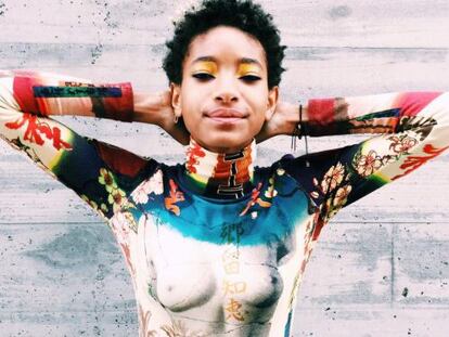 Willow Smith con una camiseta de Jean Paul Gaultier.