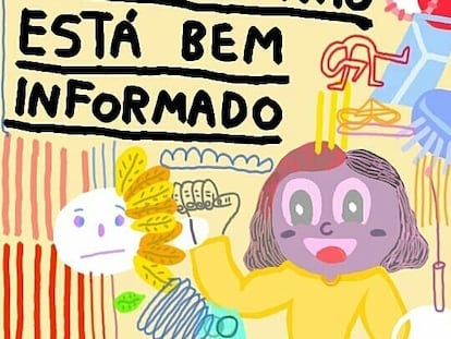 Pedro Vinício, 15 anos, posta ilustrações com frases engraçadas no Instagram.