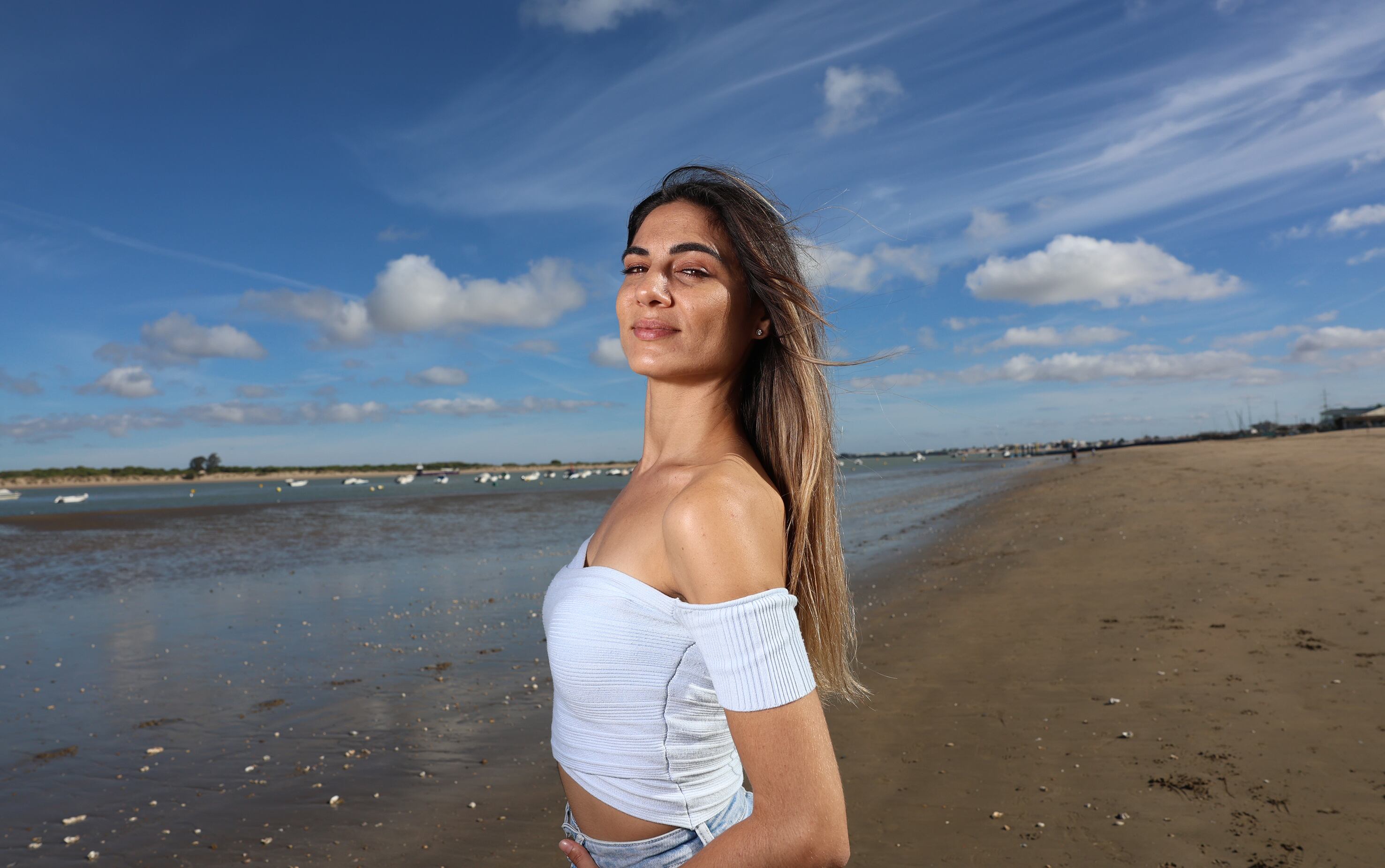 Gema Aldón, en las playas de la provincia de Cádiz.