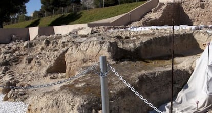 Aspecto del área del yacimiento de Lucentum que se ha abierto a las visitas