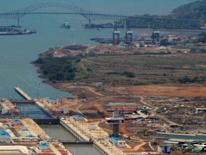 Vista del Canal de Panamá. 