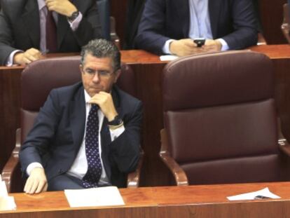 Granados, aún consejero, en la Asamblea de Madrid el pasado marzo.
