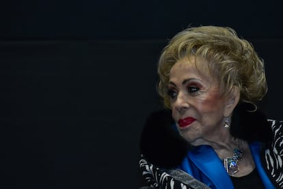 Silvia Pinal durante la presentación del ciclo 'Silvia Pinal en el cine de Luis Buñuel', en 2023.