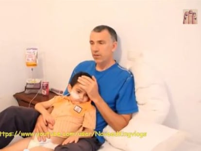 Video footage showing Ashya King with his father, who explained why they took their ill son out of hospital.