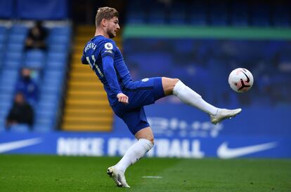 Timo Werner, en acción durante el partido ante el Southampton del pasado sábado.