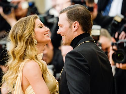 Tom Brady y Gisele Bundchen, en Nueva York.