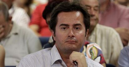 El alcalde de El Ejido, Francisco Góngora (PP), en un acto en 2010.