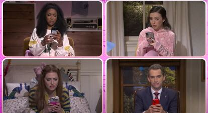 Un momento del 'sketch' de 'Saturday Night Live' sobre la filtración de los planes de guerra del ejército estadounidense.