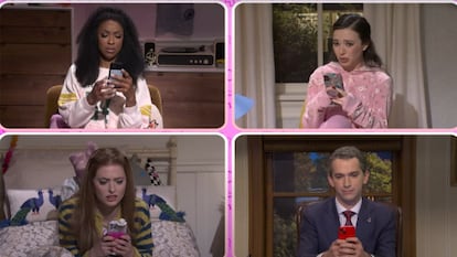 Un momento del 'sketch' de 'Saturday Night Live' sobre la filtración de los planes de guerra del ejército estadounidense.