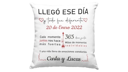 Cojín decorativo para San Valentín
