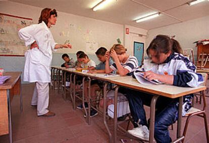 Una clase en el colegio Antonio Orozco de Madrid.