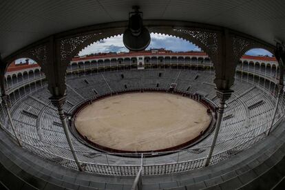 La plaza de toros de Las Ventas, vacía.