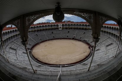 La plaza de toros de Las Ventas, vacía.