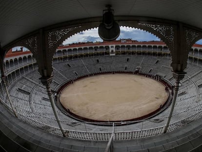 La plaza de toros de Las Ventas, vacía.