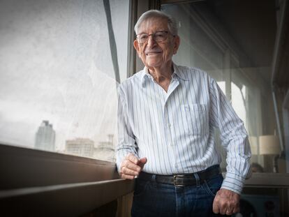 Abrasha Rotenberg at his home in Buenos Aires, Argentina; June 22, 2023.