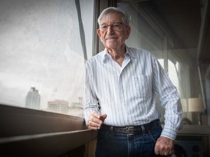 Abrasha Rotenberg at his home in Buenos Aires, Argentina; June 22, 2023.