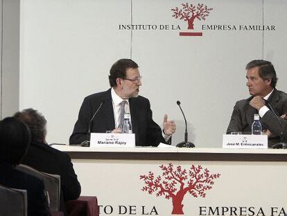 Rajoy y Entrecanales, en el Congreso del Instituto de Empresa Familiar
