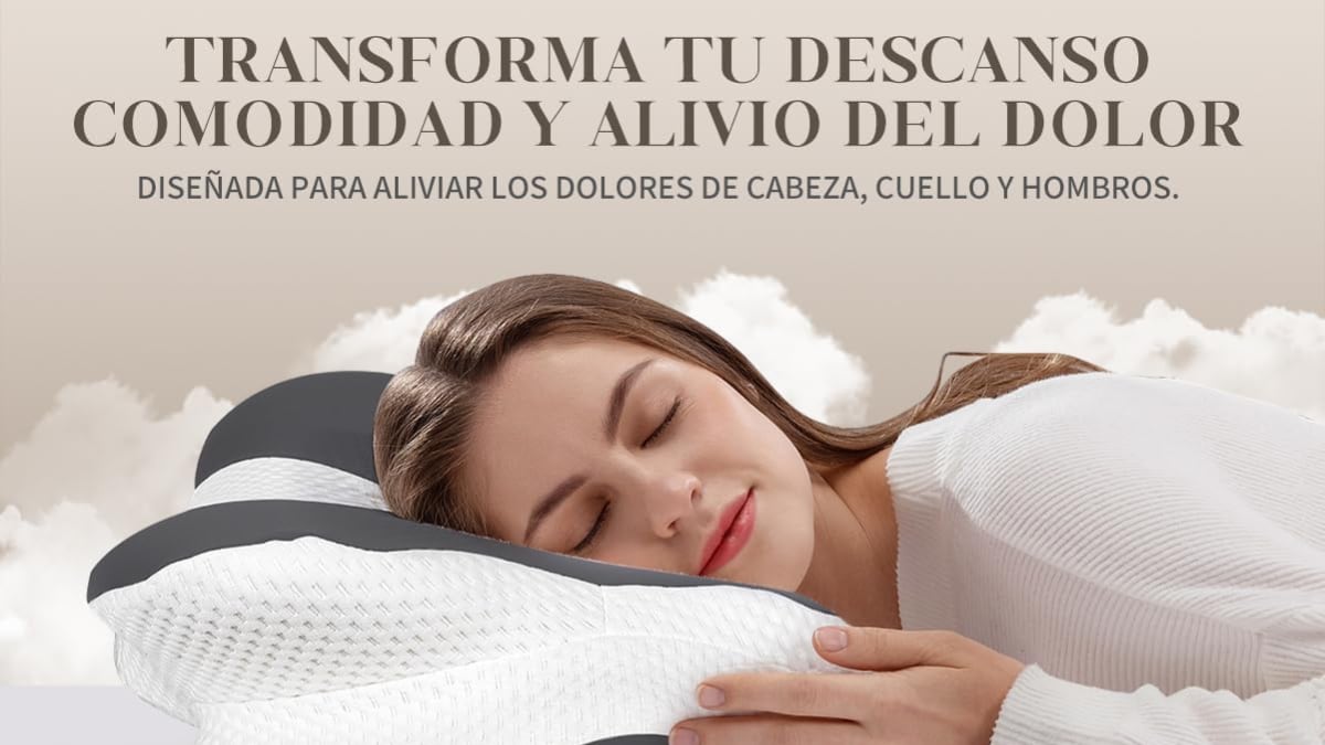 Almohada cervical para un mayor reposo.