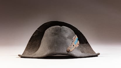 Sombrero bicornio de Napoleón que saldrá a subasta el 25 de junio.