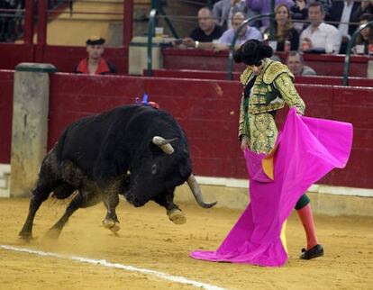 Padilla, ayer en la Feria del Pilar de Zaragoza.