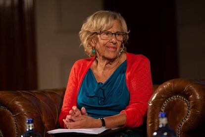 Carmena en el Foro Acave, en Barcelona.