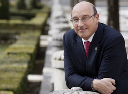 El presidente de la Conferencia de Rectores (CRUE), la pasada semana, en Madrid.