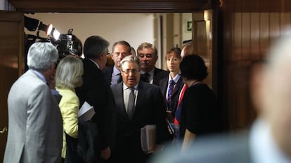 Juan Ignacio Zoido, en el Senado en su etapa de ministro del Interior.