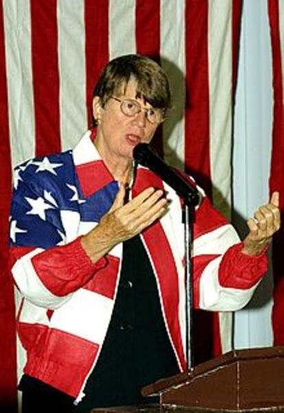 Janet Reno, en un acto electoral.