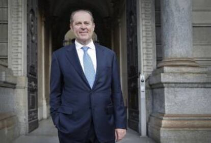 Philippe Donnet, tras la presentación de los objetivos de Generali el pasado miércoles en Londres.