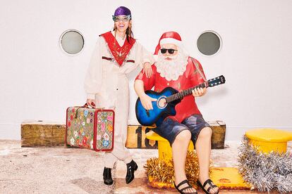 Imagen de la campaña navideña de Gucci, fotografiada por Harmony Korine.