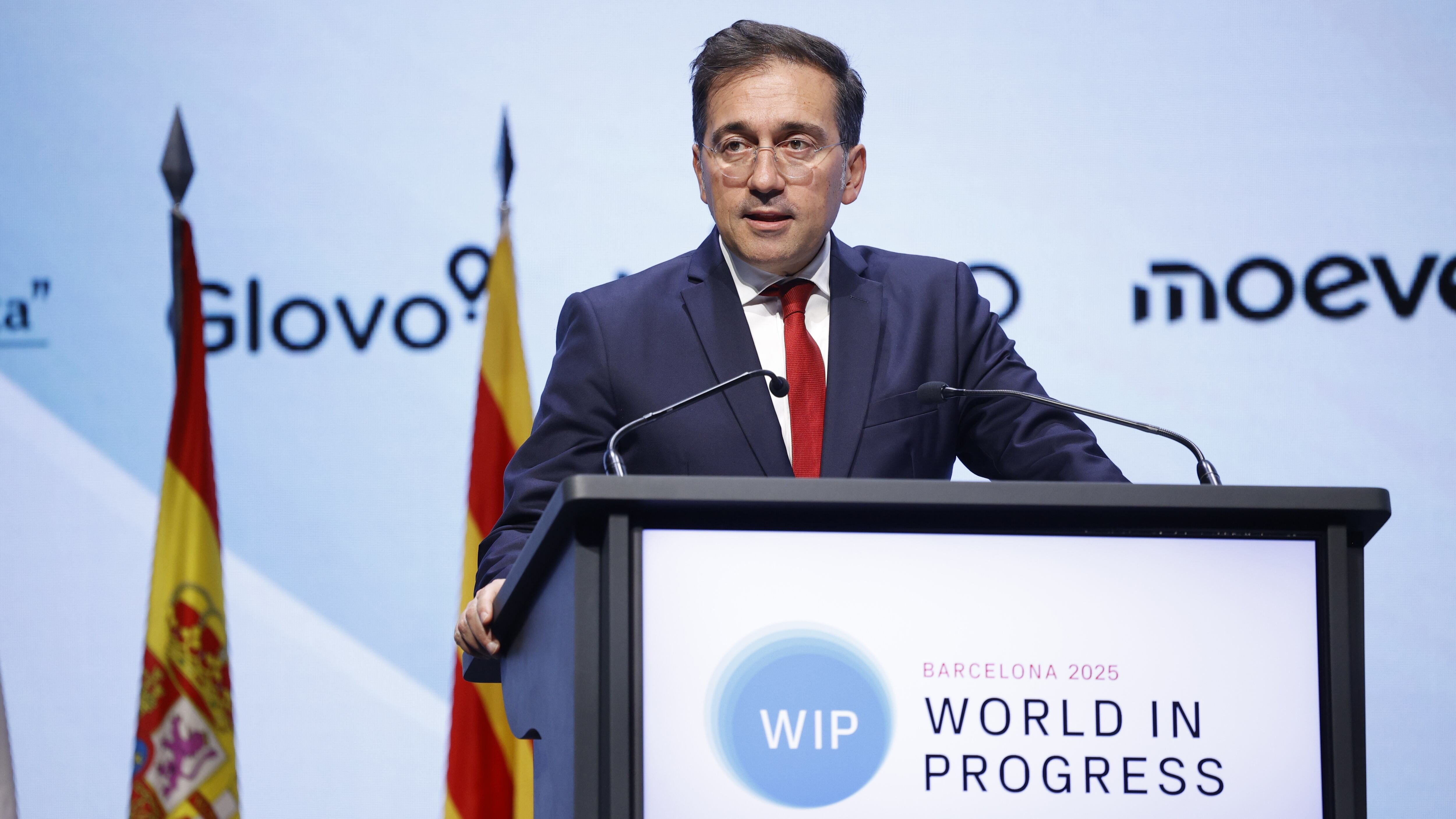 José Manuel Albares interviene en el WIP este martes.