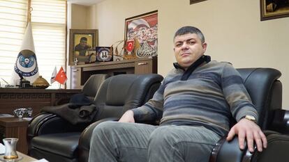 Erol Aksakal, jefe provincial en Erzurum del sindicato Hak-Is, próximo al gobierno.