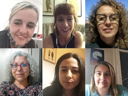 De izquierda a derecha y de arriba a abajo: Gemma Melendo, Marta Juaneda, Betty Pérez, Mónica González, Marta González y Mercedes Ridruejo.