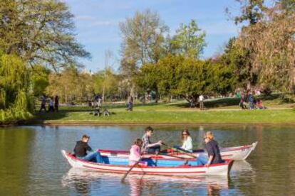 Lago del Bois de Vincennes, en París.