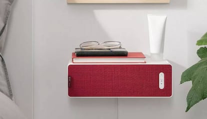 Nuevo altavoz Symfonisk de Ikea en color rojo.