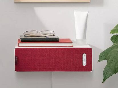 Nuevo altavoz Symfonisk de Ikea en color rojo.